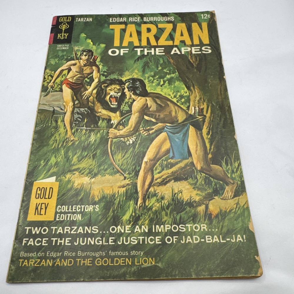 Gold Key comics Tarzan‎ Of The Apes 10012-712 Tarzan And The Golden Lion VTG